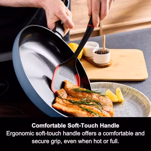 Morphy Richards Blue Aluminium Frying Pan with Ceramic Coating, 28cm, Oven Safe – 3