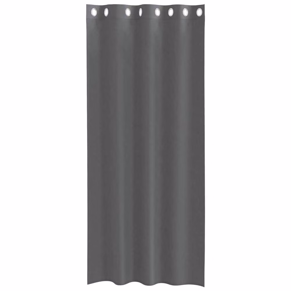 Berkfield Home Voile Curtains with Eyelets, 2 Pack, Grey, W: 140 cm, H: 225 cm – 3