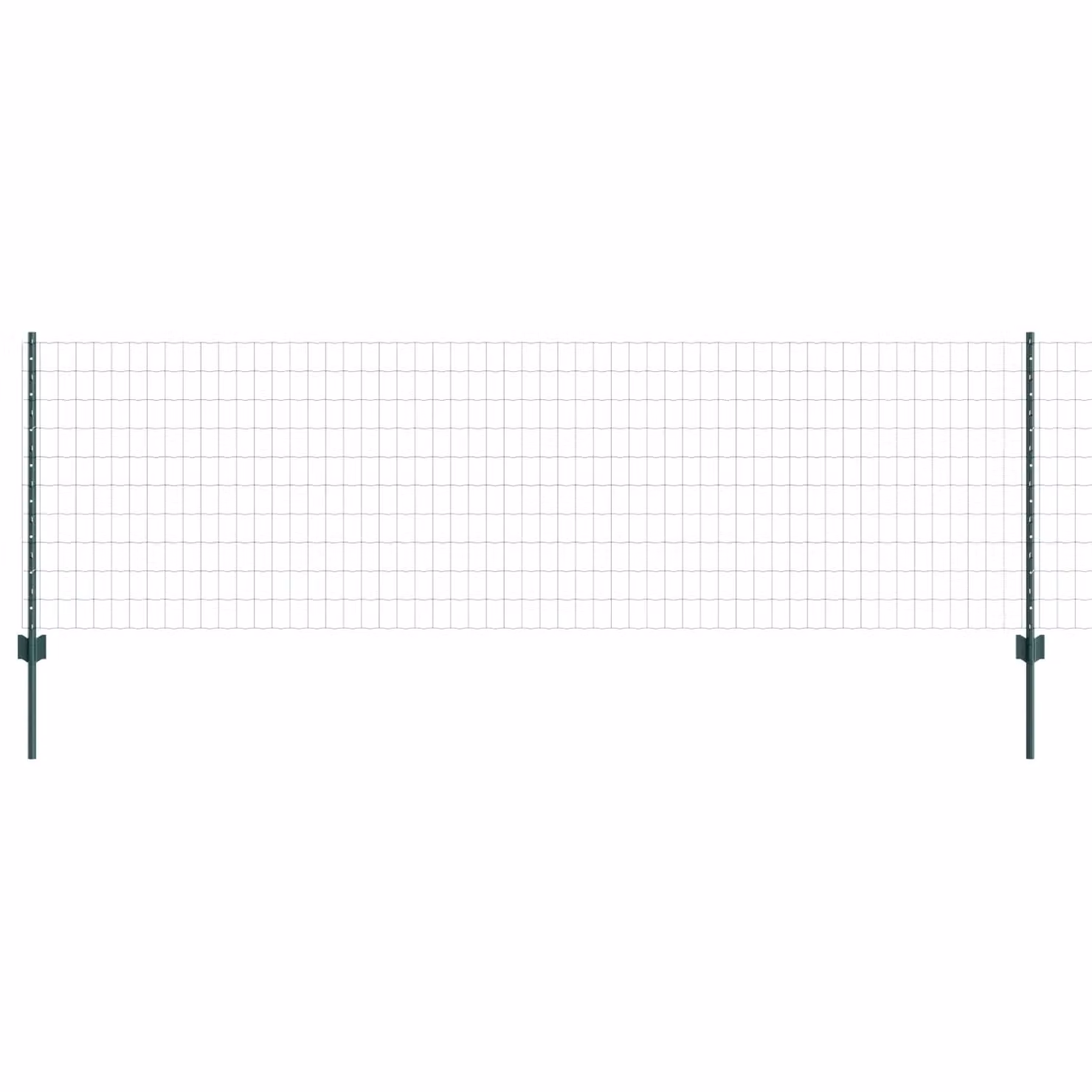 Berkfield Home Euro Fence Steel Garden Fencing with 11 U-Posts, Green, 0.8 x 25 m – 2