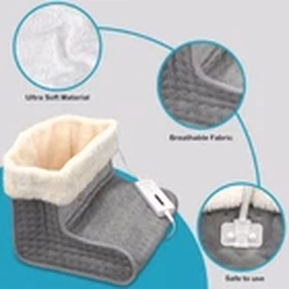 EONLION Electric Foot Warmer Heated Slipper for Therapeutic Pain Relief in Grey – 3