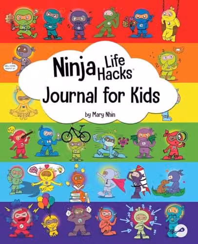 Ninja Life Hacks Journal by Grow Grit Press LLC, Multicolour Paper Journal for Children