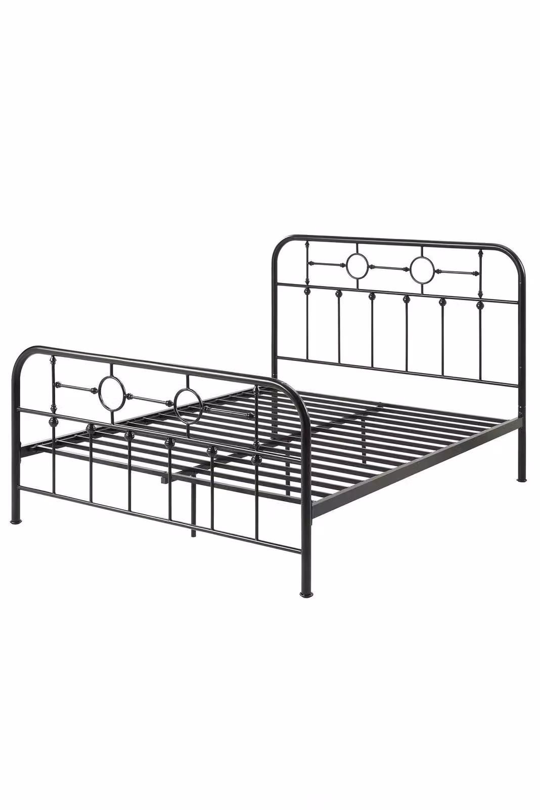 SlumberWorx Ware Victorian Industrial Metal Bed Frame in Black, W/D/H: 140 x 200 x 120 cm – 3