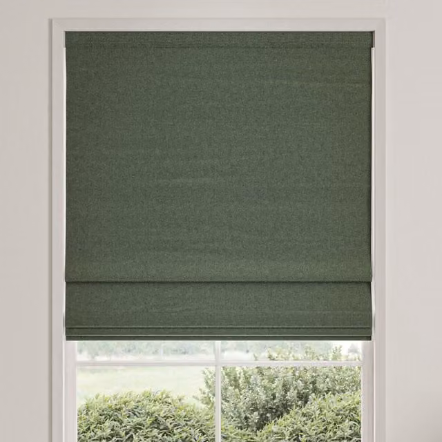 William Morris Reed Made To Measure Blackout Roman Blind in Green Eucalyptus