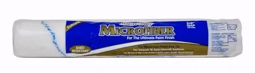 Arroworthy White Microfiber Lint-Free Paint Roller Refill Sleeve, 35.56 cm Width, 9.5 mm Nap