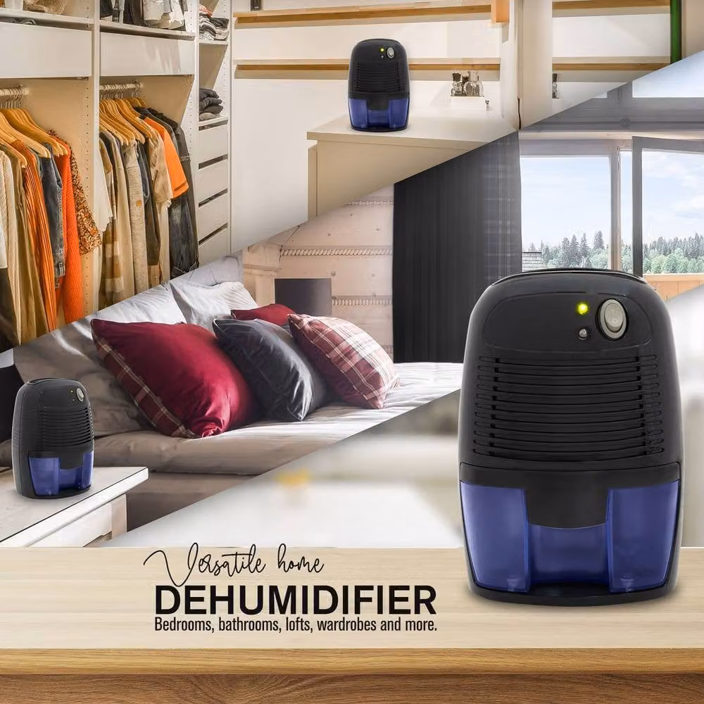 Tanness Portable Dehumidifier and Air Purifier, Black, 500ml – 3
