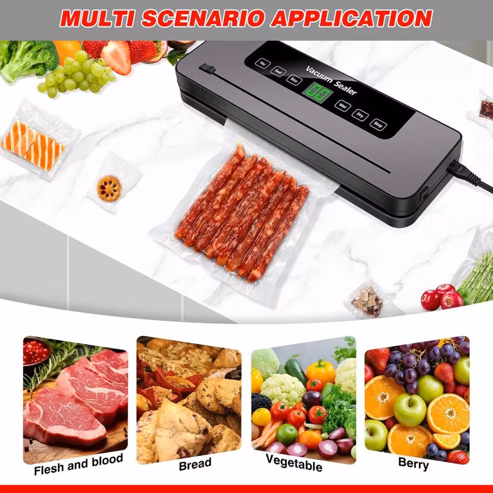 FLAVORA Commercial Vacuum Sealer Machine in Grey and Black – 6