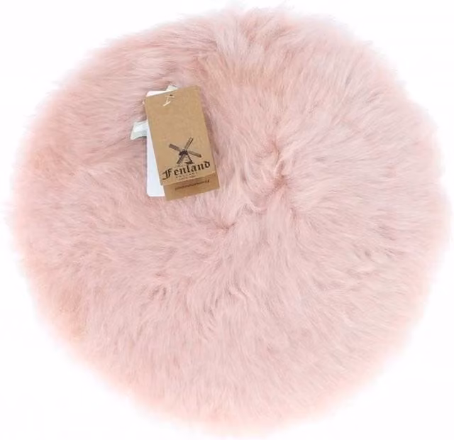 Fenland England Real Sheepskin Seat Pad in Pink, Round and Breathable