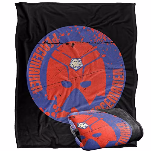Warner Brothers Peacemaker Super Soft Microfibre Throw Blanket, White, W/D: 152 x 127 cm