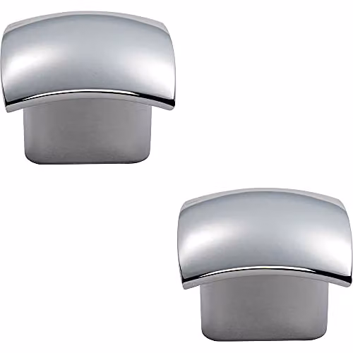 Loops 2 Pack Convex Face Cupboard Door Knobs in Polished Chrome – 1