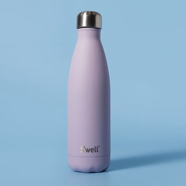 S'well Stainless Steel Vacuum Insulated Water Bottle, Purple and Pink, 500ml