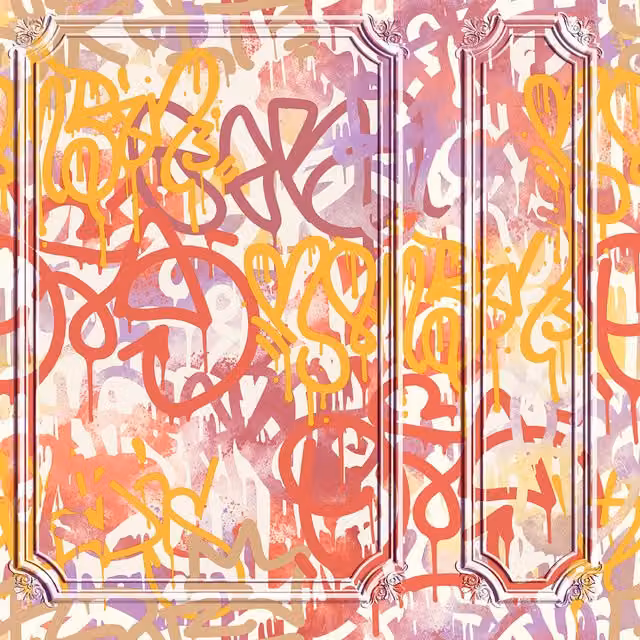 Muriva Pop Graffiti Abstract Wall Art Panel in Yellow and Multicolour