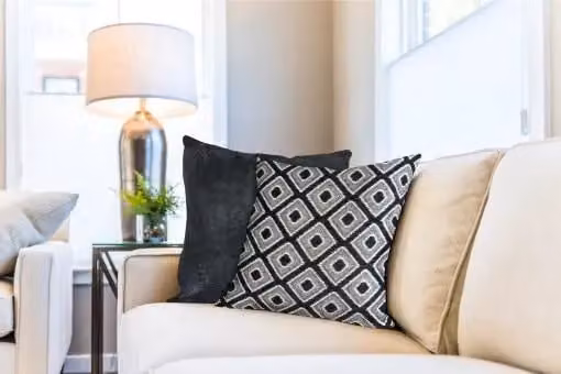 New Edge Blinds Nevada Cushion Cover in Black, W/D/H: 43 x 43 x 43 cm – 2