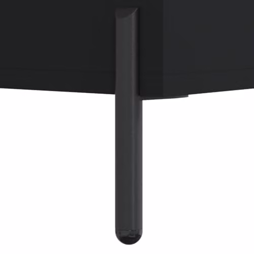 vidaXL Modern Black Sideboard in Engineered Wood W/D/H: 34.0 x 34.0 x 90.0 cm – 4
