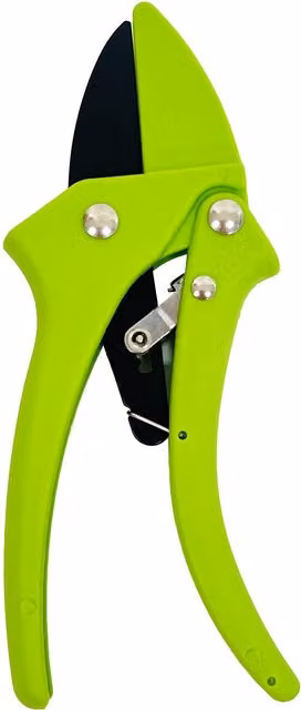 My Garden Non Slip Handle Ratchet Secateurs - Green