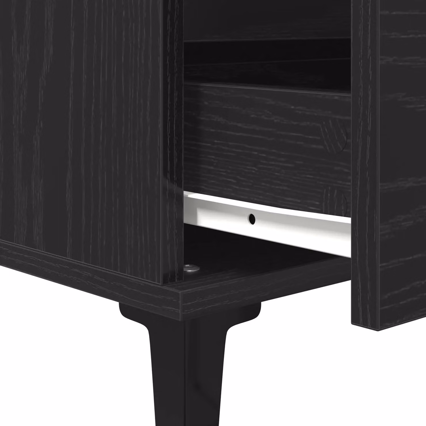 Berkfield Home Black Oak Sideboard in Engineered Wood, W/D/H: 60 x 35 x 70 cm – 7
