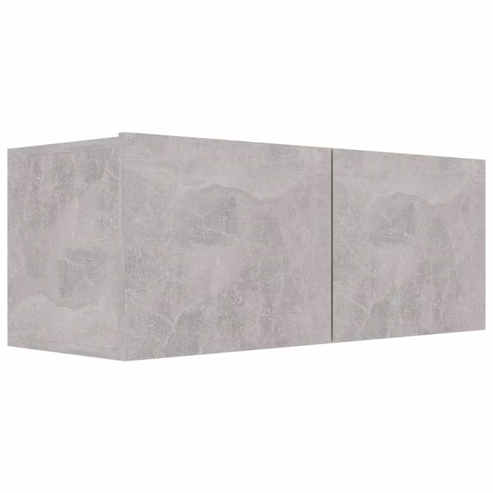 Berkfield Home Modern 6 Piece TV Cabinet Set in Concrete Grey Matt MDF