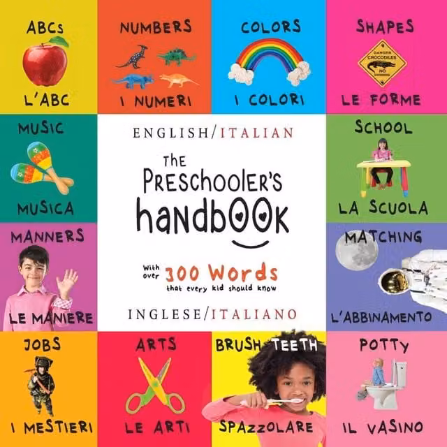 Dayna Martin The Preschooler's Handbook Bilingual English and Italian Multicolour Paper Book