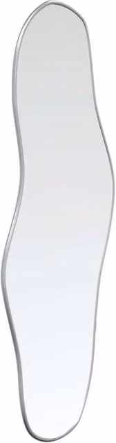 Berkfield Home Rectangular Wall Mirror in Silver, W: 70 cm, H: 30 cm – 1