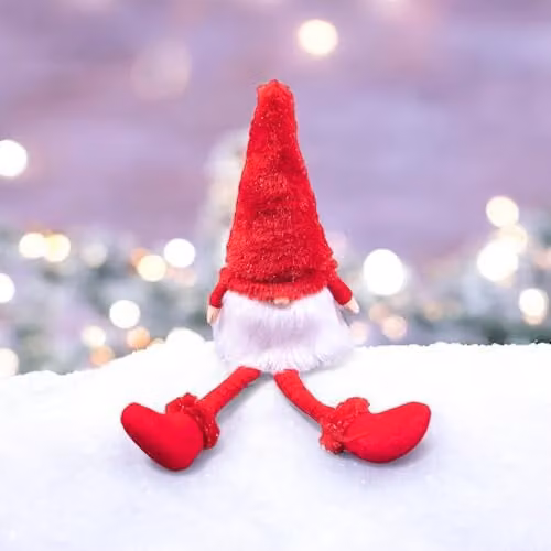 St Helens Home & Garden Red Long Legged Christmas Gonk Tabletop Decoration – 2