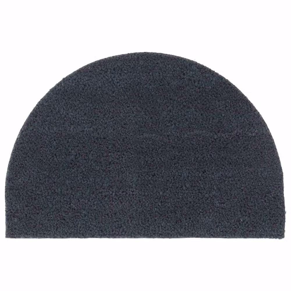 Berkfield Home Semicircular Tufted Coir Door Mat, Dark Grey, W: 60 cm, D: 40 cm – 2