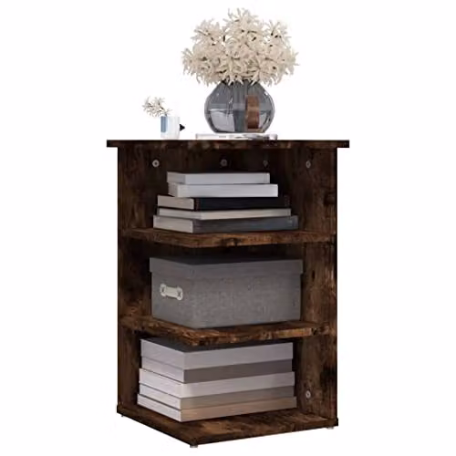 vidaXL Smoked Oak Side Cabinet in Brown, W/D/H: 35 x 35 x 55 cm – 5