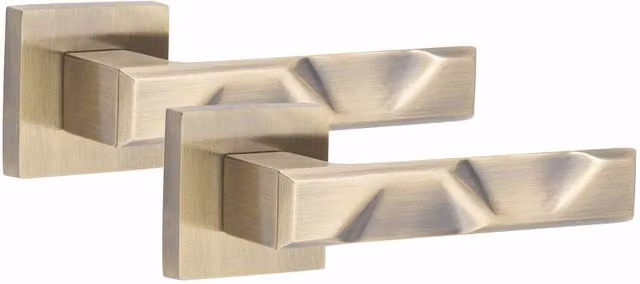 Golden Grace Brass Door Handles in Gold and Bronze