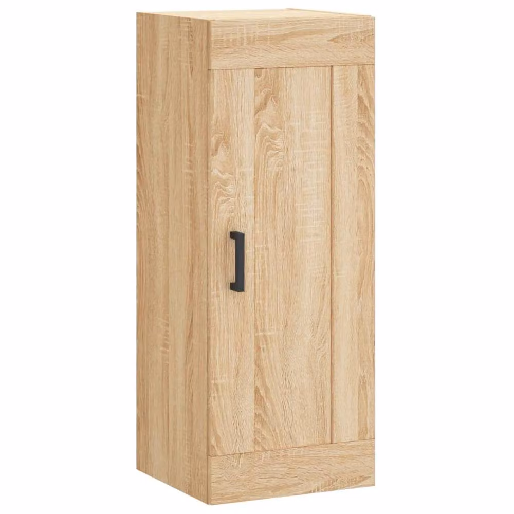 Berkfield Home Wall Mounted Sonoma Oak Cabinet in Light Brown, W/D/H: 34.5 x 34 x 90 cm – 2
