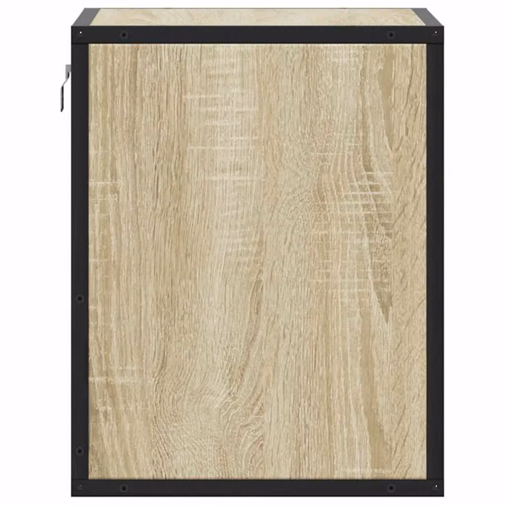 Berkfield Home Wall-mounted Bedside Cabinets, 2 Pack, Sonoma Oak, Brown, W: 40 cm, D: 31 cm, H: 39.5 cm – 6