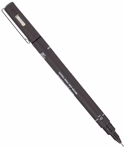 Uni-Ball Fineliner Pin 01200 GF in Dark Grey – 1