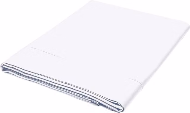 Bedeck of Belfast 1951 Luxury 1000 Thread Count Egyptian Cotton Double Flat Sheet, White, W: 140 cm, L: 200 cm – 1