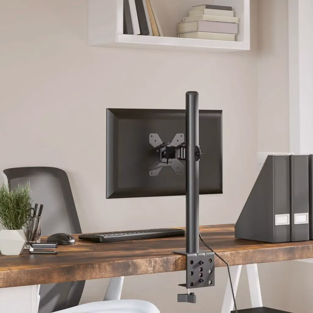 Berkfield Home Monitor Mount in Black Steel with VESA 75/100 mm – 3