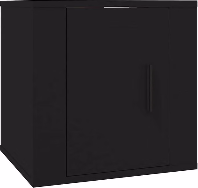 Berkfield Home Wall Mounted TV Cabinet in Black – 1