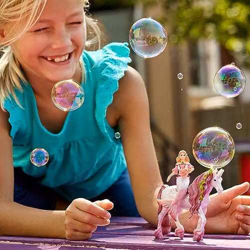 Schleich Bayala Mermaid Feya and Underwater Unicorn Figure Set, Multicolour and Gold – 2
