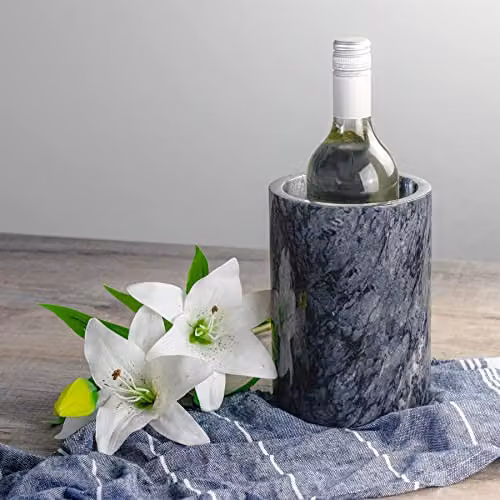 Argon Tableware Marble Wine Bottle Cooler, Black – 4