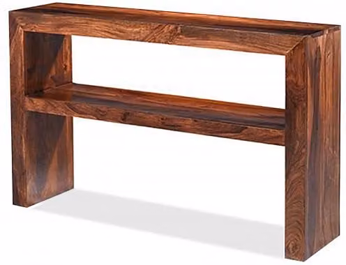 Archers Santa Clara Acacia and Sheesham Wood Console Table, Brown