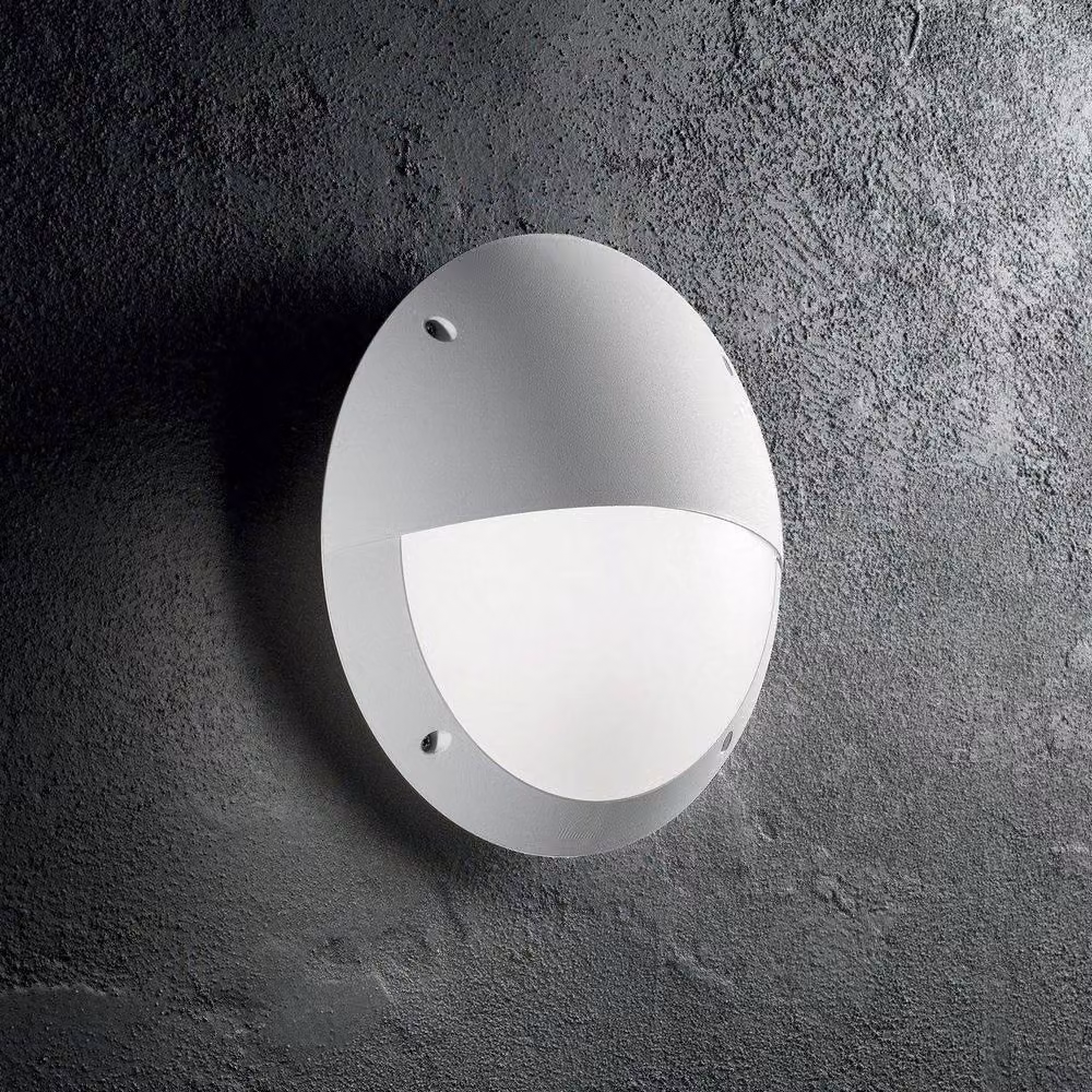 Netlighting Lucia Outdoor Flush Wall Light, White, IP66, E27 – 2