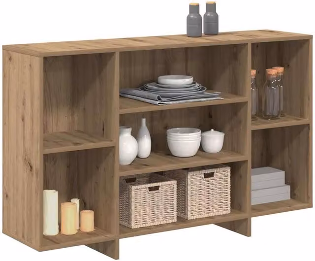 Berkfield Home Artisan Oak Sideboard in Brown, W/D/H: 120 x 30 x 75 cm – 1