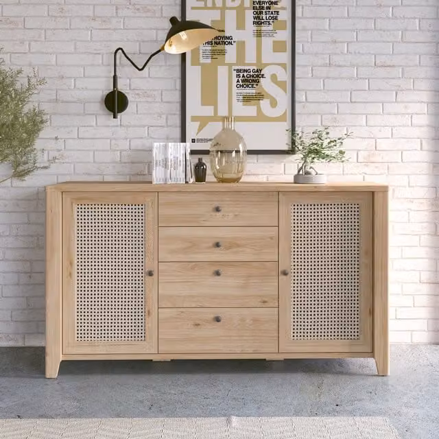 Furniture To Go Cestino 2-Door Sideboard in Hickory Brown