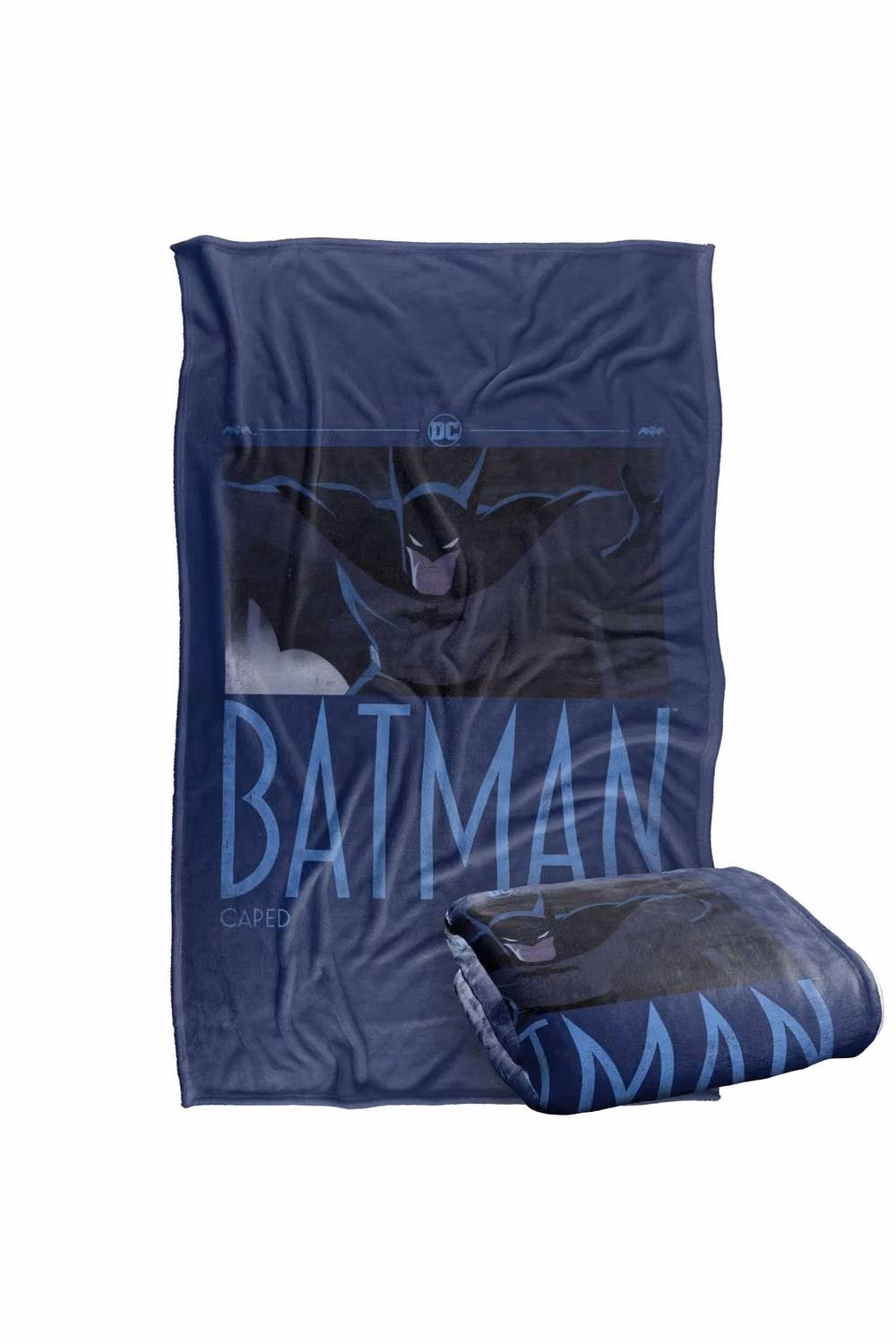Warner Bros. Batman Caped Crusader Animated Series Comic Strip Super Soft Fleece Throw Blanket, Multicolour, W/D/H: 152.4 x 127.0 x 1.0 cm – 6
