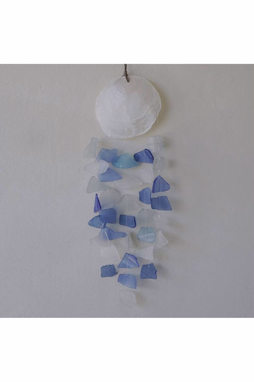 KDMD Blue and White Geometric Glass Hanging Pendant Decor – 2