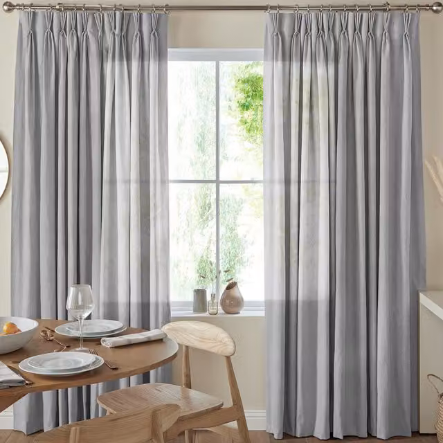Terrys Eloise Sheer Voile Made to Measure Curtain Panel in Fog Grey