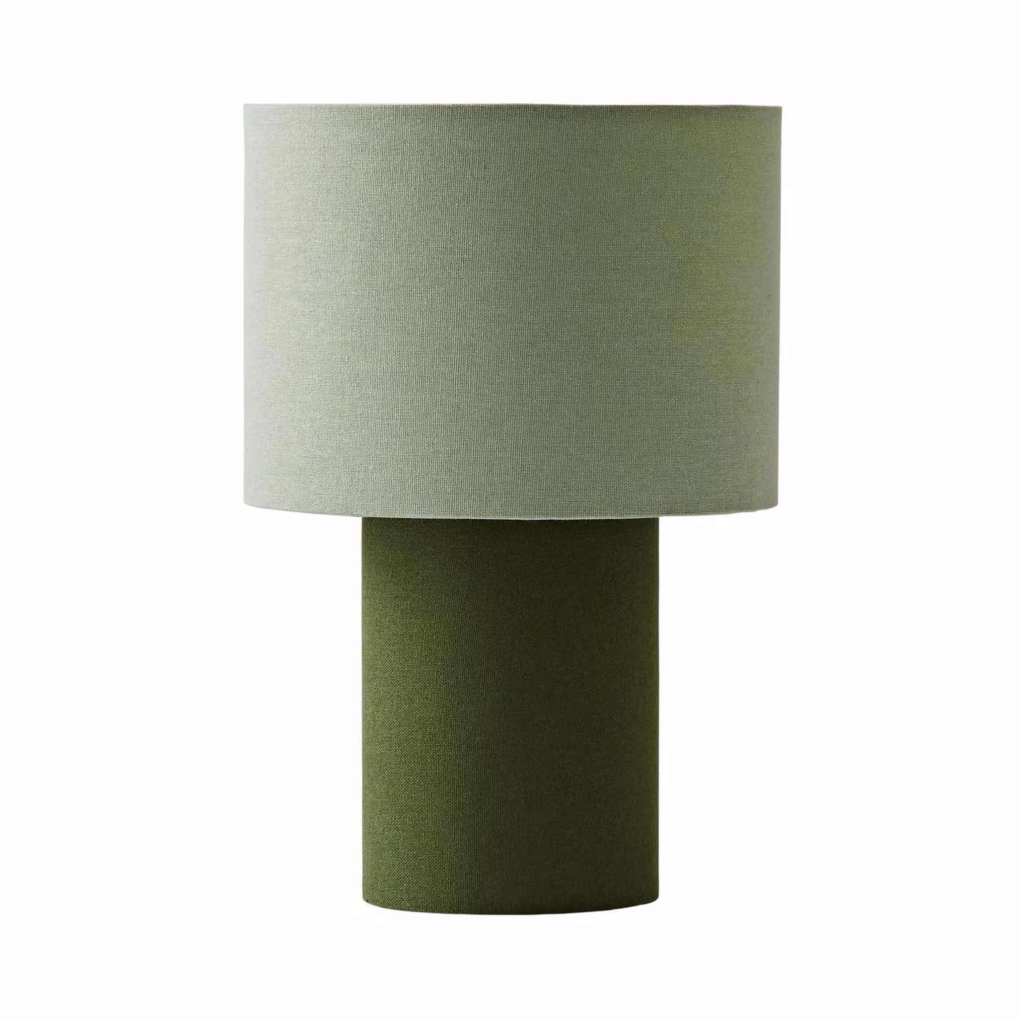 ValueLights Bobby Colour Clash Duo Fabric Table Lamp in Green – 2