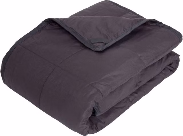 Highams Grey Weighted Sensory Blanket for Anxiety and Sleep Therapy, W: 150 cm, D: 200 cm, 8 kg