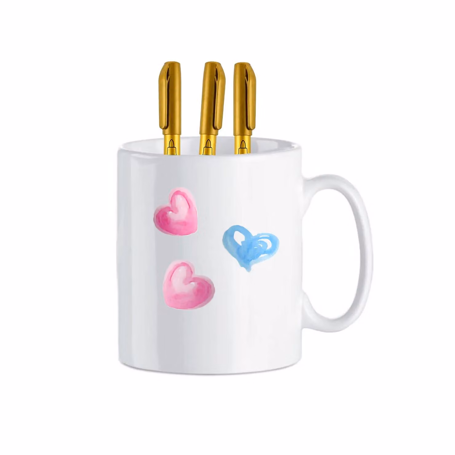 REWIND DIY Colour Your Own Ceramic Mug Kit in White with 3 Special Markers – 3