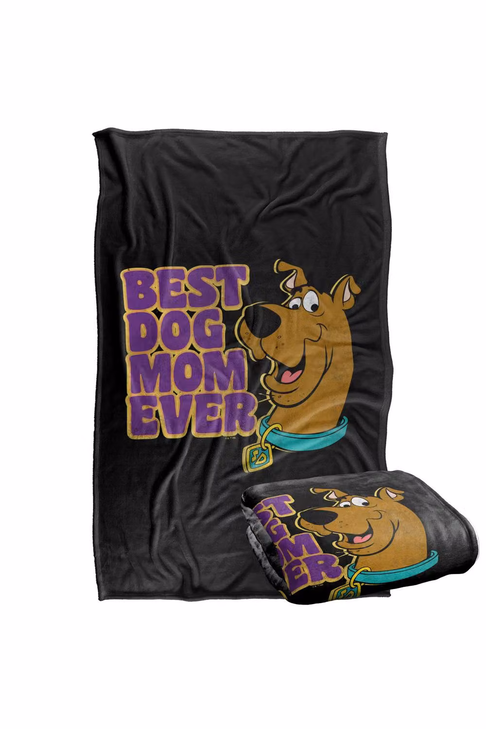 Warner Bros. Scooby Doo Best Dog Mom Ever Super Soft Microfibre Throw Blanket, Multicolour – 7