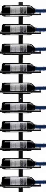 Yaheetech Black Metal 10 Bottle Wall Mounted Industrial Wine Rack