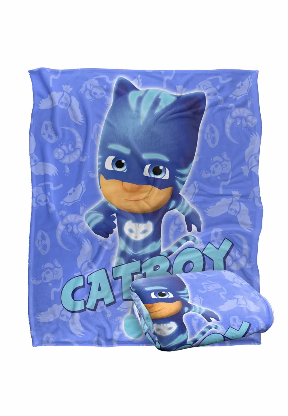 Hasbro PJ Masks Kids Catboy Silky Touch Blanket, White, W: 152 cm, D: 127 cm – 2