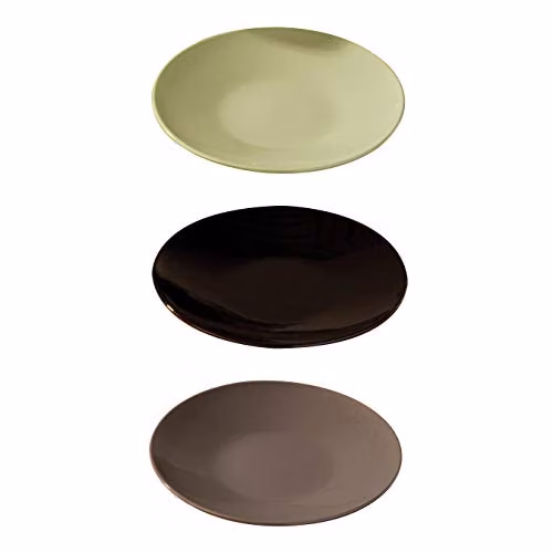 Premier Housewares Black Stoneware Side Plate, W: 20 cm, D: 20 cm, H: 0.45 cm – 2