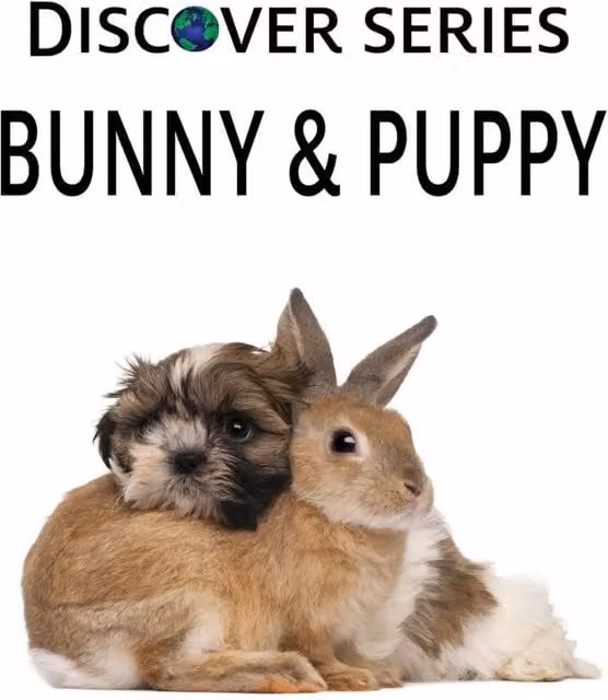 Xist Publishing Bunny Puppy Hardcover Book in Multicolour