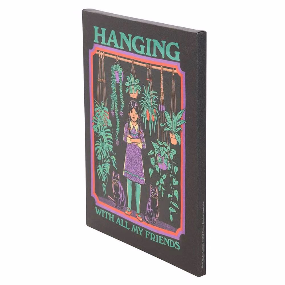 Steven Rhodes Hanging With All My Friends Multicolour Canvas Plaque – 3